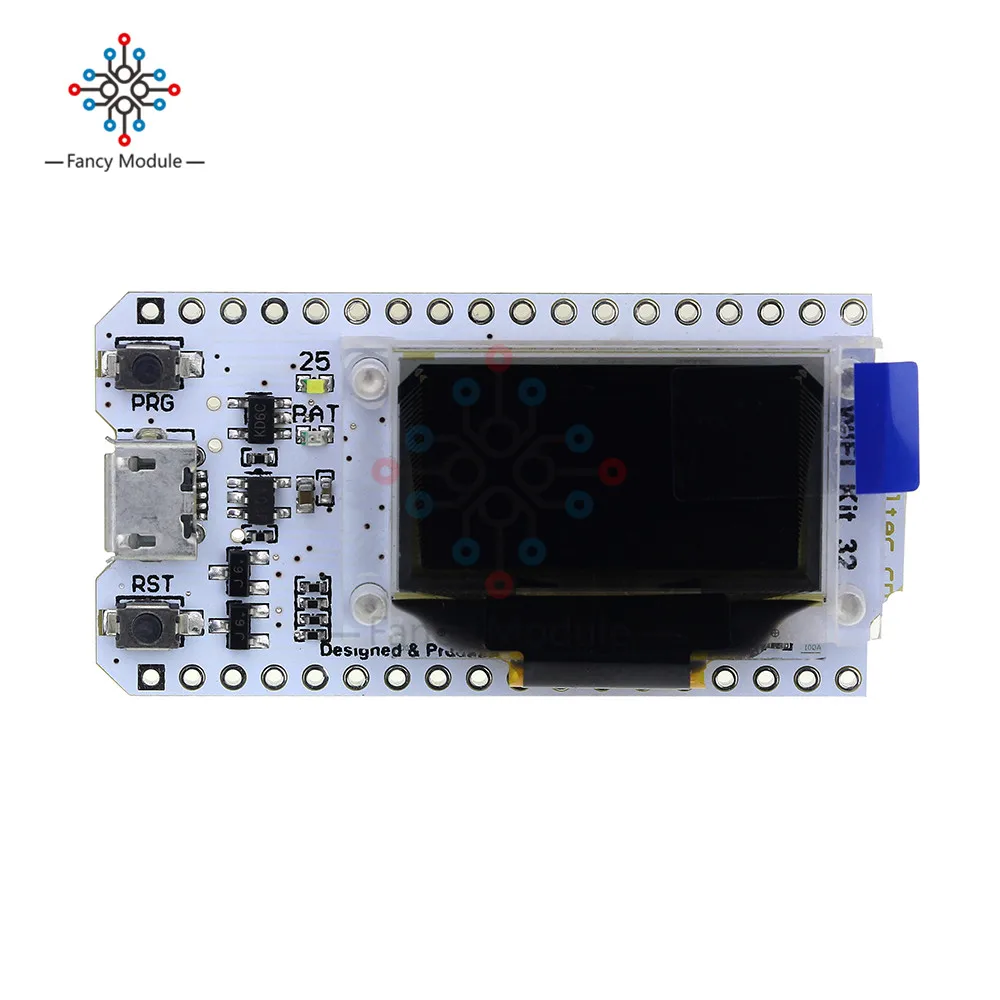 ESP32 Bluetooth wifi комплект синий OLED 0,96 дюймовый дисплей модуль CP2102 32M Flash 3,3 V-7 V интернет-макетная плата для Arduino