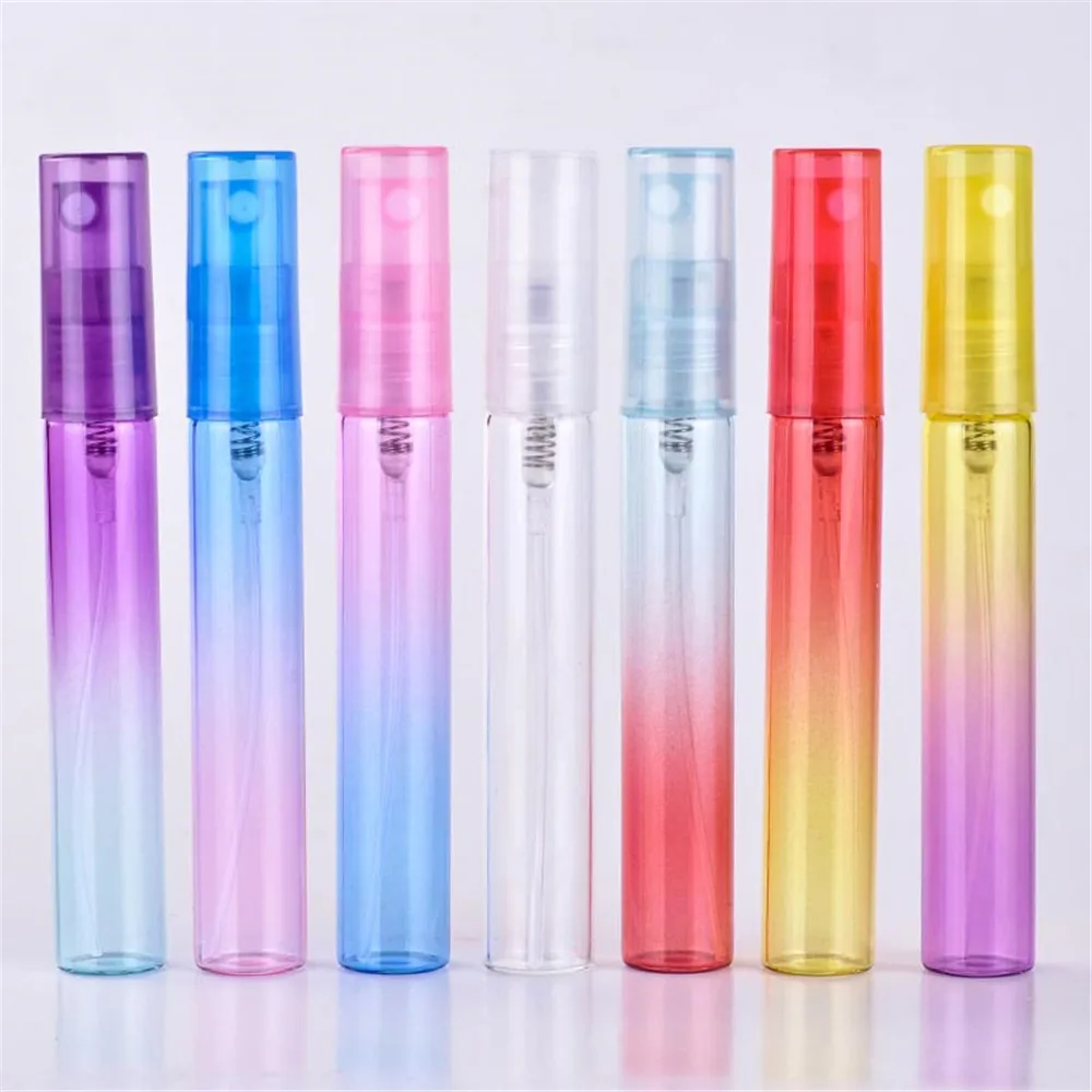 Random Color 8ML Travel Transparent Plastic Perfume Atomizer Mini Empty Spray Refillable Bottle Portable 2