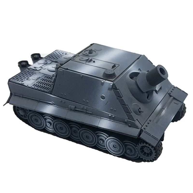 4D модель строительные наборы модель сборки Sturmtiger штурмовой Тигр Танк Обучающие игрушки коллекция материал высокой плотности - Цвет: Gray