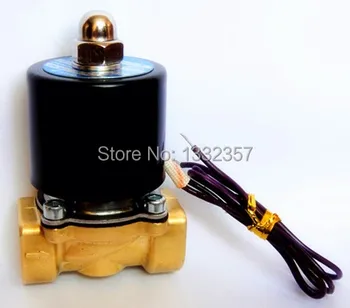 

Free Shipping High Quality 1/2'' Brass Solenoid Valve Normally Closed Water Air Oil 2W160-15 NBR DC12V DC24V AC110V or AC220V