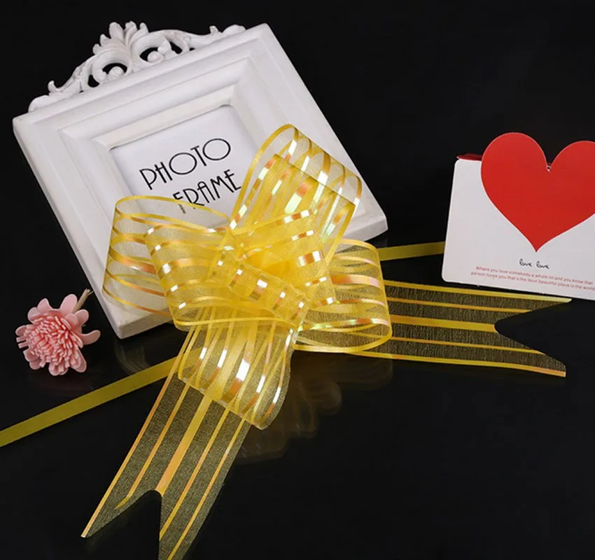 Лента из органзы для украшения автомобиля 10 шт.|decorate christmas tree ribbon|ribbon printerribbon decorated