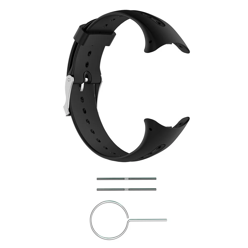 Ремешок сменный силиконовый для наручных часов Garmin легко устанавливается с