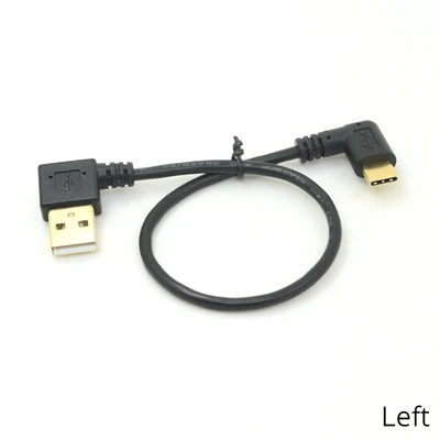 سريع تهمة نوع C كابل يو اس بي 90 درجة USB C منحنى لعبة كابل شحن الروبوت الهاتف شاحن 90 زاوية نوع-C البيانات الحبل 25 سنتيمتر