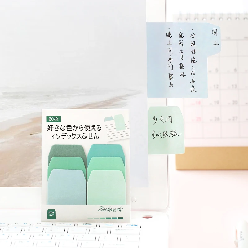6 pcs/Lot Mini color sticky note Adhesive Memo pad Message Bookmark Office agenda sticker School supplies Stationery EM662 | Канцтовары