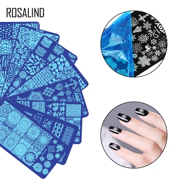 

ROSALIND Nail Stamping Plates Nail Art For Manicure Flower For Nail Design New Polish Stamping Print Template Plates Stamps