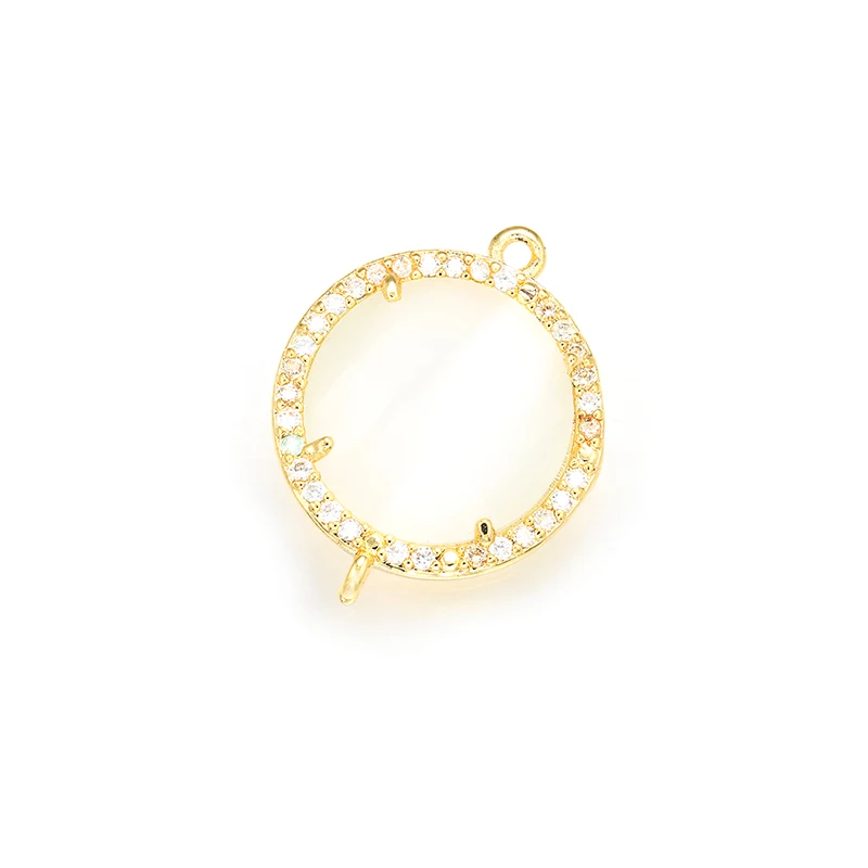 ZHUKOU 새로운 18x22mm 크리스탈 커넥터 액세서리 목걸이 쥬얼리 장식 모델에 대한 캔디 쥬얼리 결과 만들기: VS334