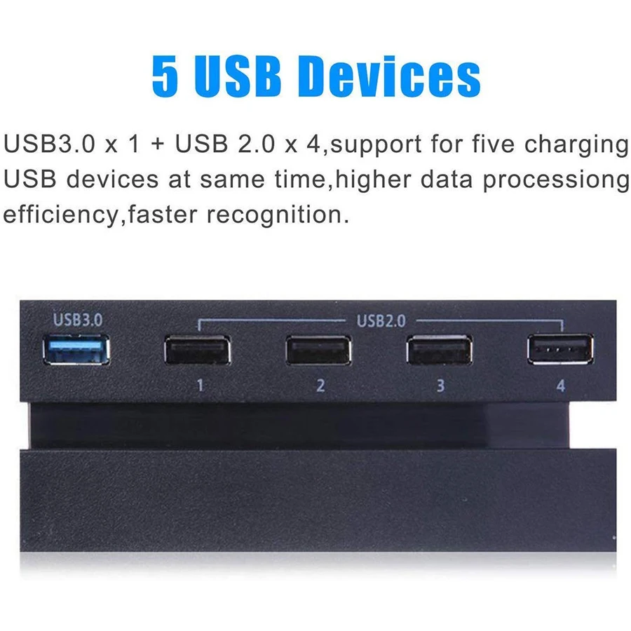 PS4 USB Узловая док-станция 1 USB 3,0+ 4 USB 2,0 для sony Playstation 4 Play станция 4 игровая консоль PS 4 аксессуары для игр