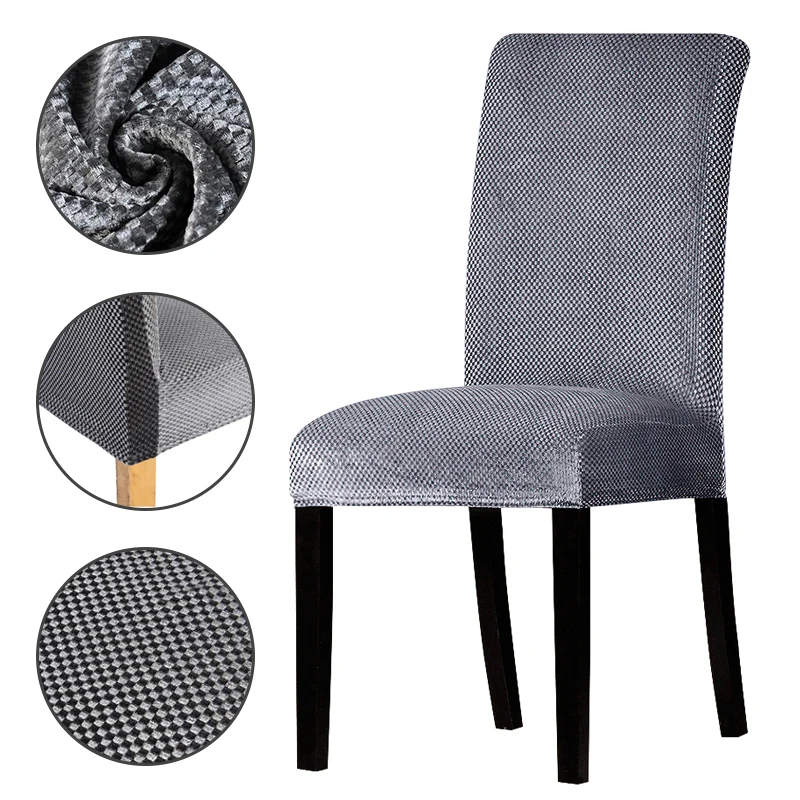 4/5/6 pieces/lot Jacquard fabric Chair Cover seat Chair Covers for Dining banquet hotel dining