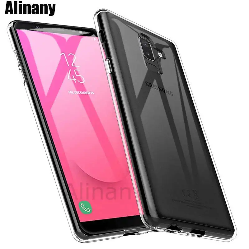 Чехол для Samsung Galaxy J8 силиконовая Мягкая задняя крышка из ТПУ чехол телефона 2018 J810