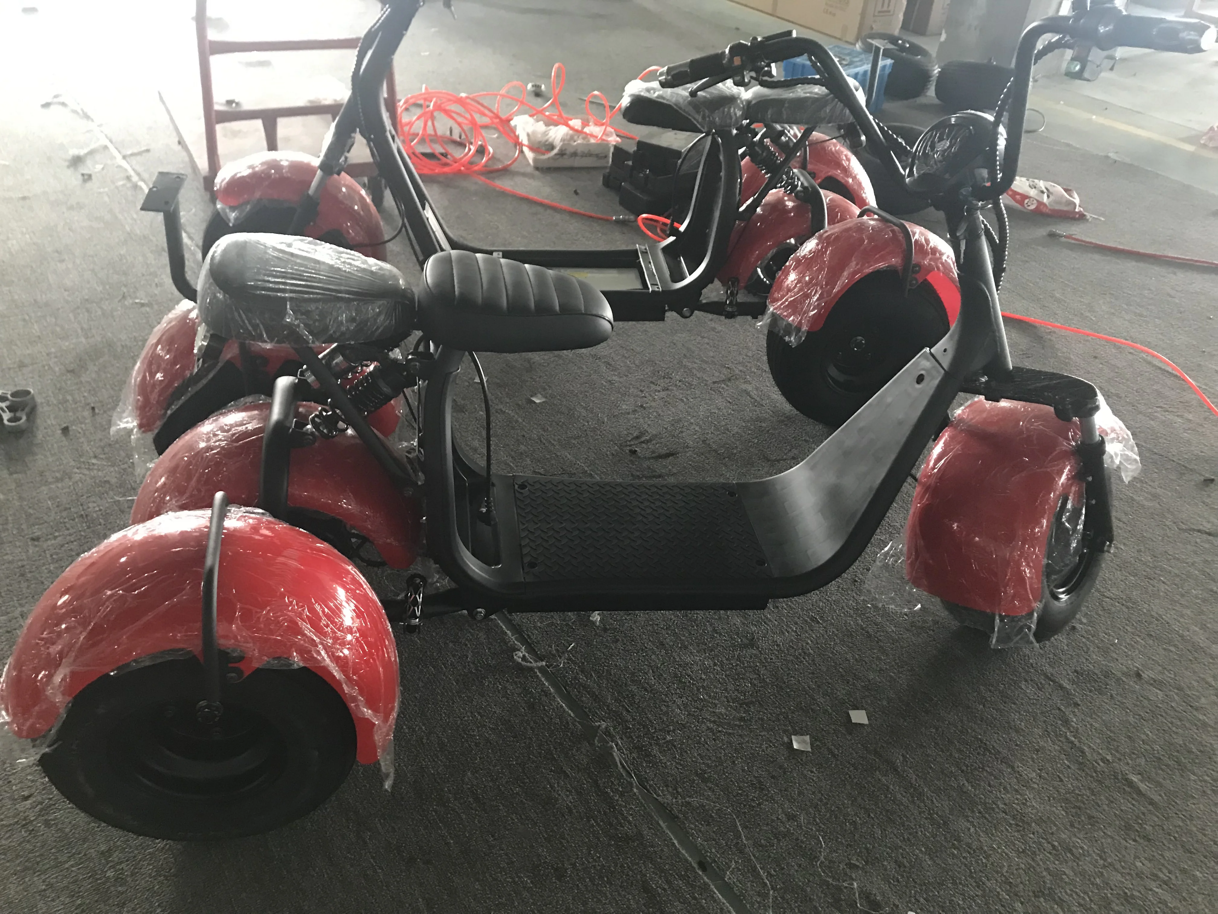 Sc09 1500w 60v 20ah литиевая батарея электрический 3 колеса с большими шинами