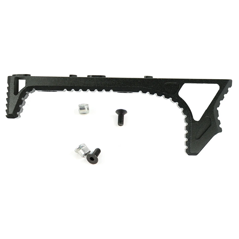 Aluminum Ergonomic Front Grip Curved Angled Foregrip For KeyMod Handguard Rail