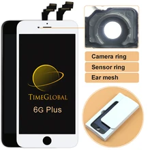 5pcs free DHL Mobile phone LCD For iPhone 6 Plus LCD Display with Touch Screen Digitizer Assembly Replacement Black White