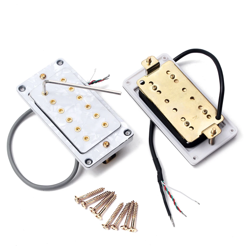 Electric Guitar Humbucker Neck Bridge Pickup Mounting Screws Wrench Kit 50/52mm