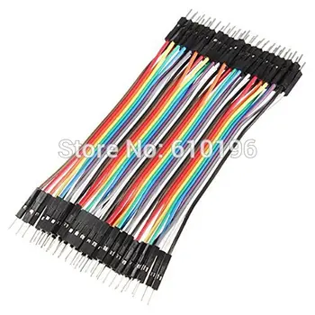 

40PCS 10CM 2.54MM Row Male to Male Dupont Cable Breadboard Jumper Wire For arduino