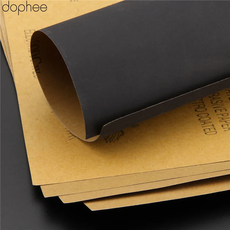 Листы dophee наждачная бумага водонепроницаемая абразивная (600 + 2x1000 1500 2000)