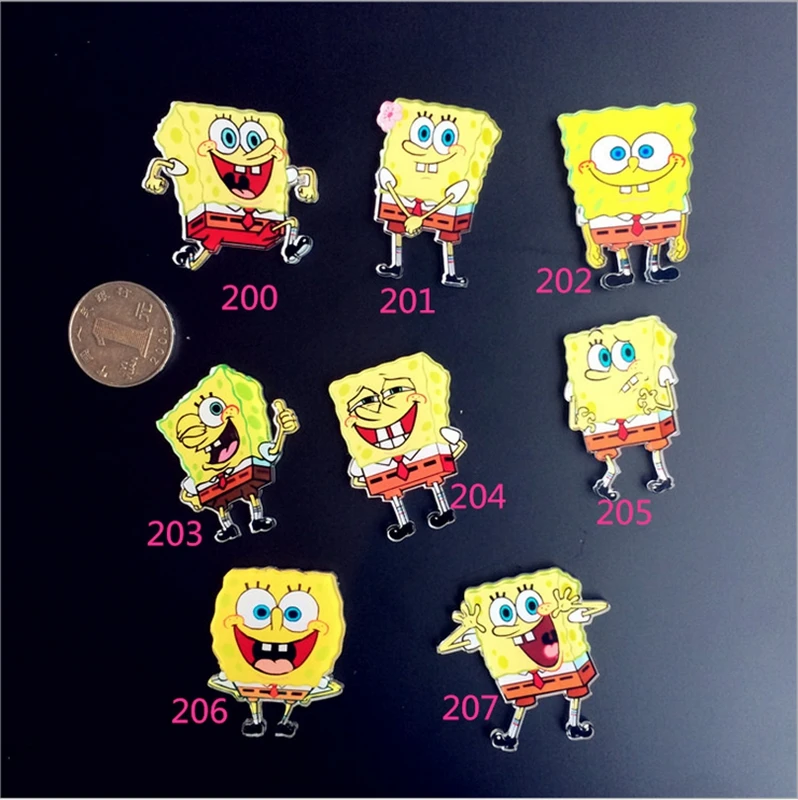 

Funny SpongeBob Flatback Resin Cabochon Craft For diy mobile phone case headband supplies Decoration Scrapbooking