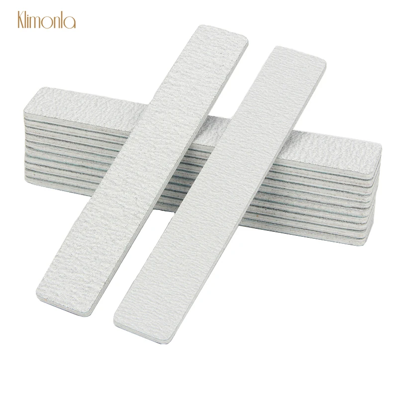 

20pc 100/180 Sandpaper Nail File Salon Manicure UV Gel Tips Sanding Buffer Blocks Professional Nail Art Polishing Grinding Files