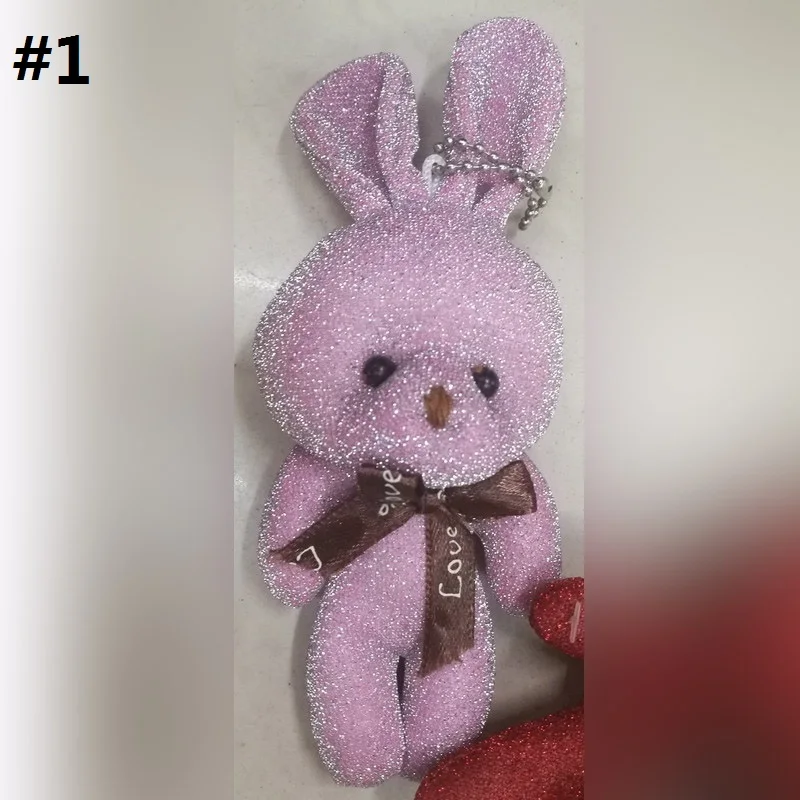 12cm twim rabbit with bow 6