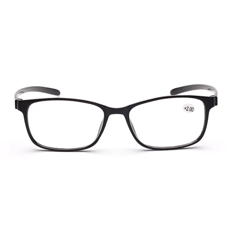 Для мужчин Для женщин ультра легкий очки для чтения очки TR90 черный полный кадр пожилых пресбиопии+ 1,0+ 1,5+ 2,0+ 2,5 R152