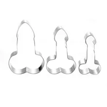 3 шт Взрослый сексуальный пенис формочка для печенья набор формы для печенья помадка торт резак DIY кухонный инструмент для украшения выпечки День рождения