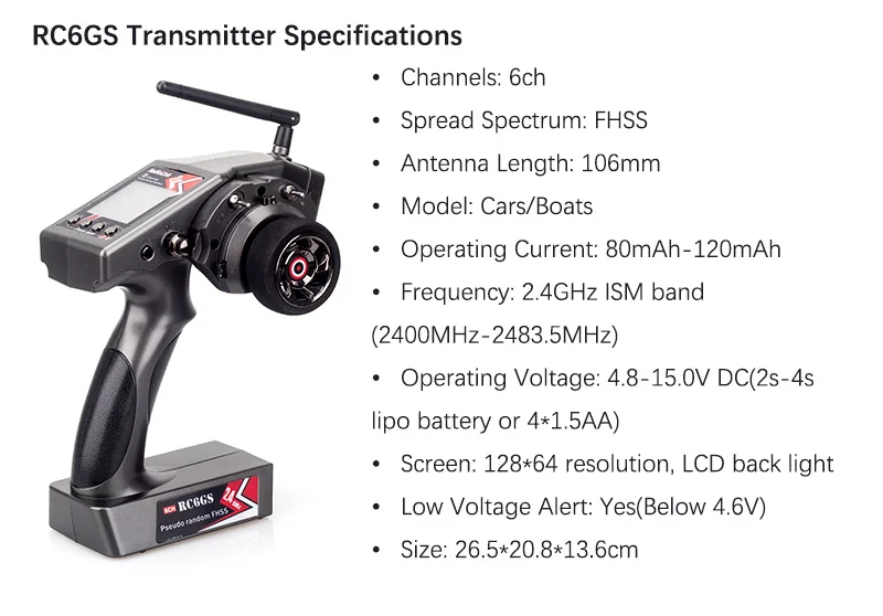 Радиопередатчик Radiolink RC6GS 6CH 2,4g с R7FG гироскоп приемник FPV пульт дистанционного управления для радиоуправляемого гусеничного автомобиля лодки(600 м