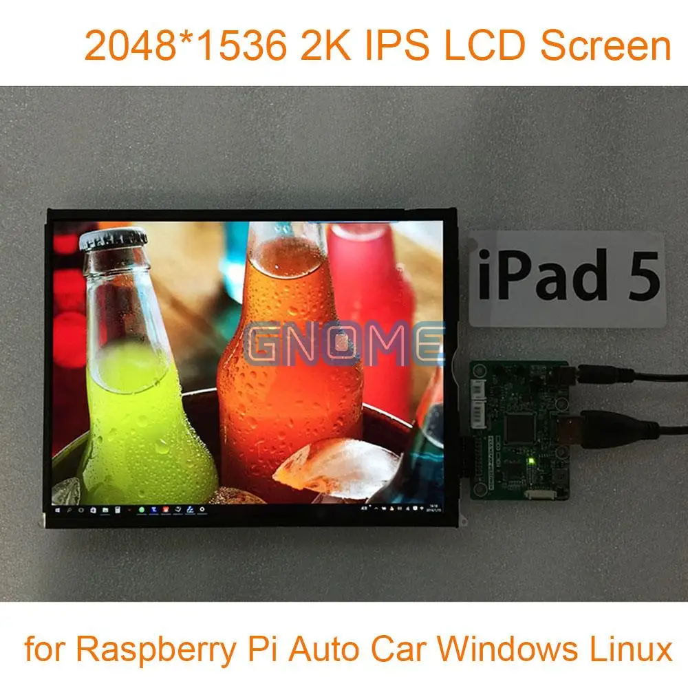 Комплект мониторов 9 7 дюйма 2048*1536 2K IPS Hdmi с платой драйвера ЖК экран для Raspberry Pi 3