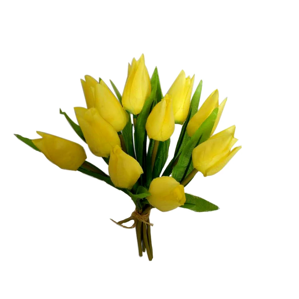 100pcs/Lot Wholesale Cloth Artificial Tulips For Home Decoration