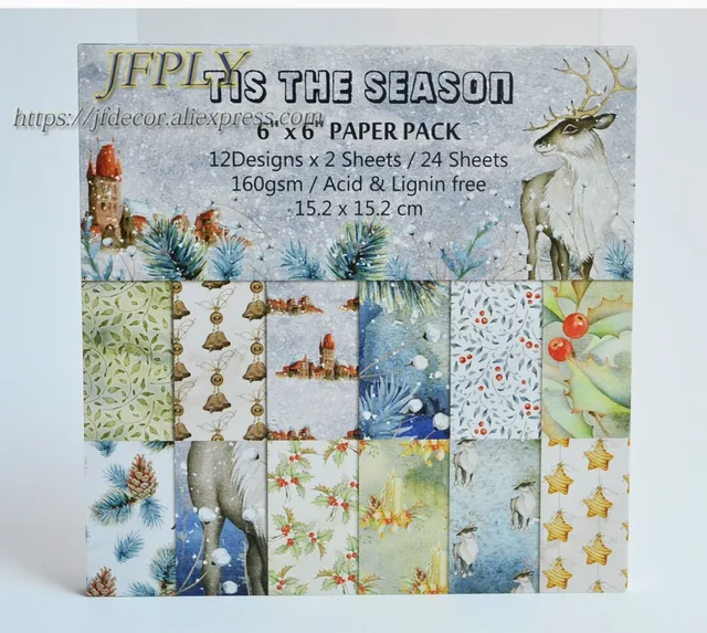 Best Offers Merry Christmas Series Scrapbooking Paper Pack Craft Paper Art Card Card Making 6"x 6" 24 Sheets /pack Best Offers Merry Christmas Series Scrapbooking Paper Pack Craft Paper Art Card Card Making 6"x 6" 24 Sheets /pack