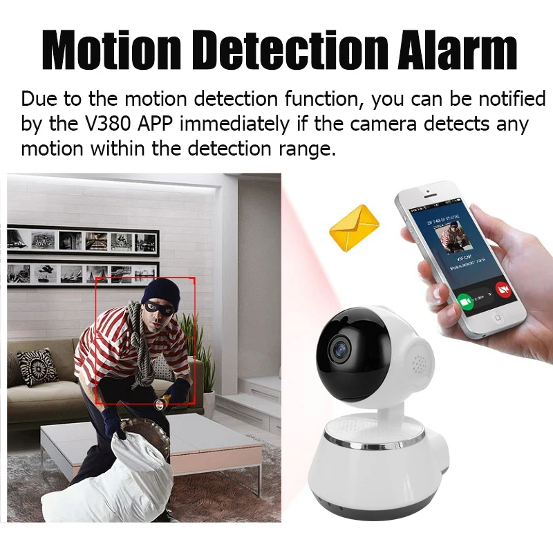 Новая беспроводная ip камера видеонаблюдения 720 P WiFi мини PTZ безопасность 360