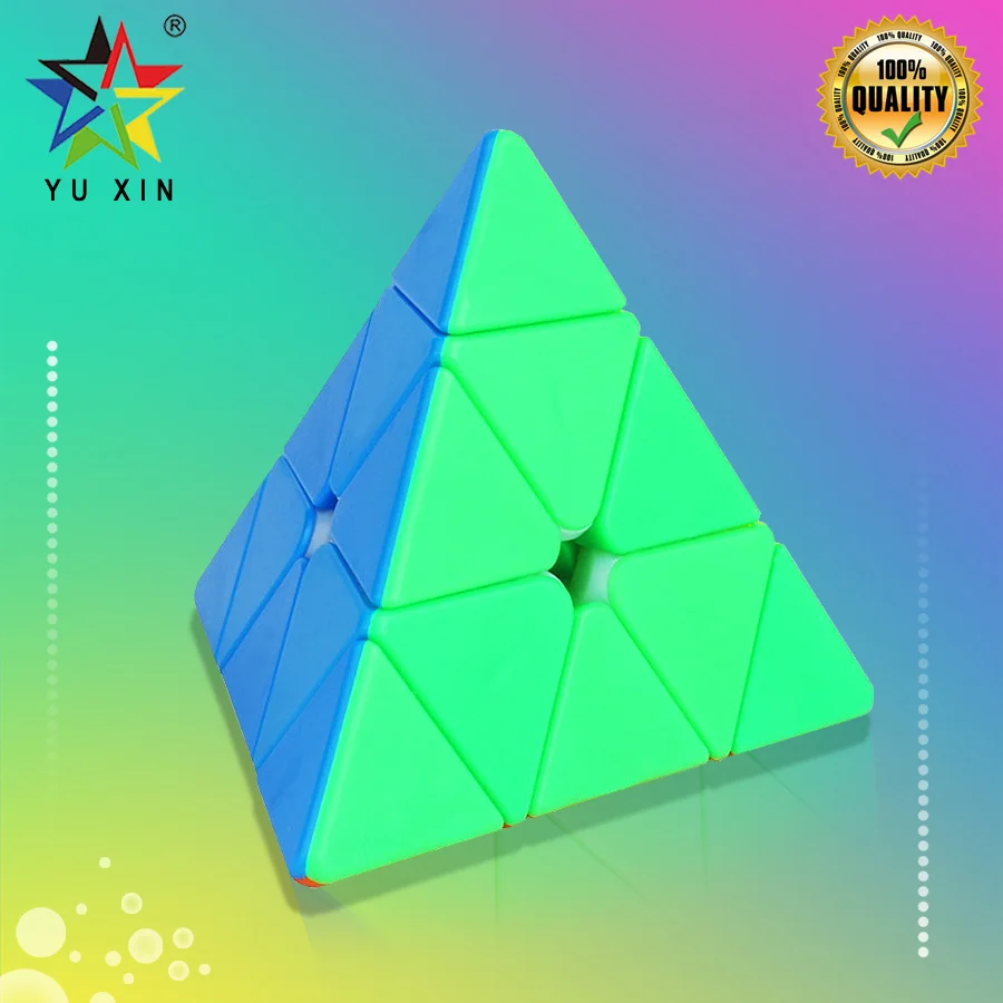

2019 YUXIN Magic Cube 3*3 PYRAMID Triangle Speed Cube Professional Magico Cubo Puzzles Colorful Educational Toys For Children