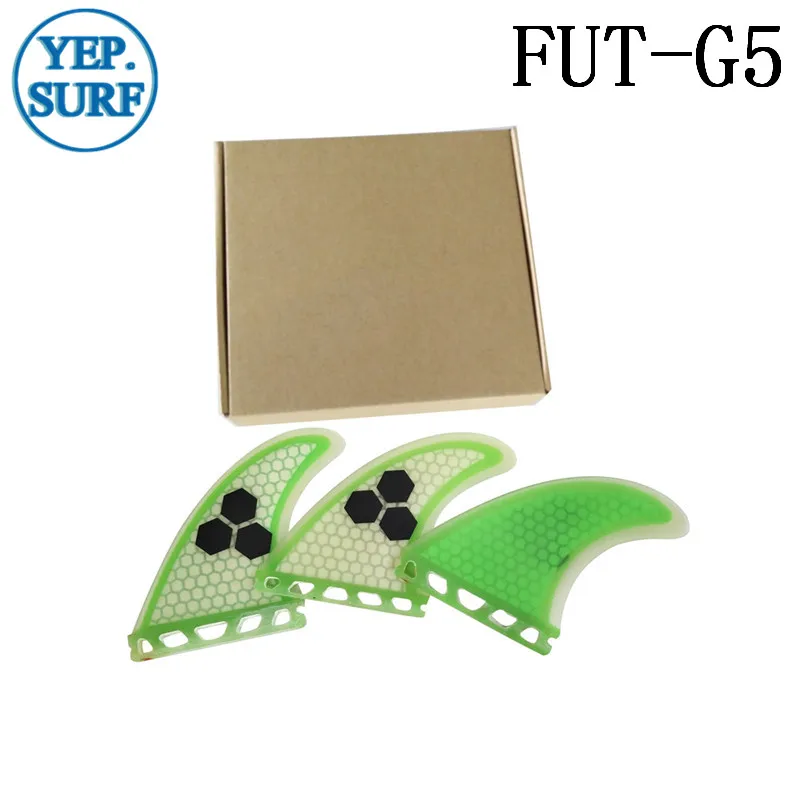 Surf Future Fins Green с логотипом сотовый Стекловолоконный материал для серфинга G5 Размер