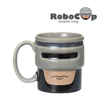 

Cartoon Robocup Mug - Robocop Style Coffee Tea Cups Ceramic Drinkware Milk Breakfast Cup water bottle Best Gift For Kids