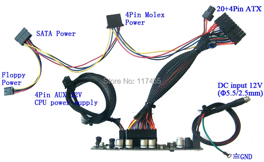 Special I 250W DC DC 12V Mini ITX Power Supply ATOM HTPC CAR AUTO ITX PC mini pico mico ATX