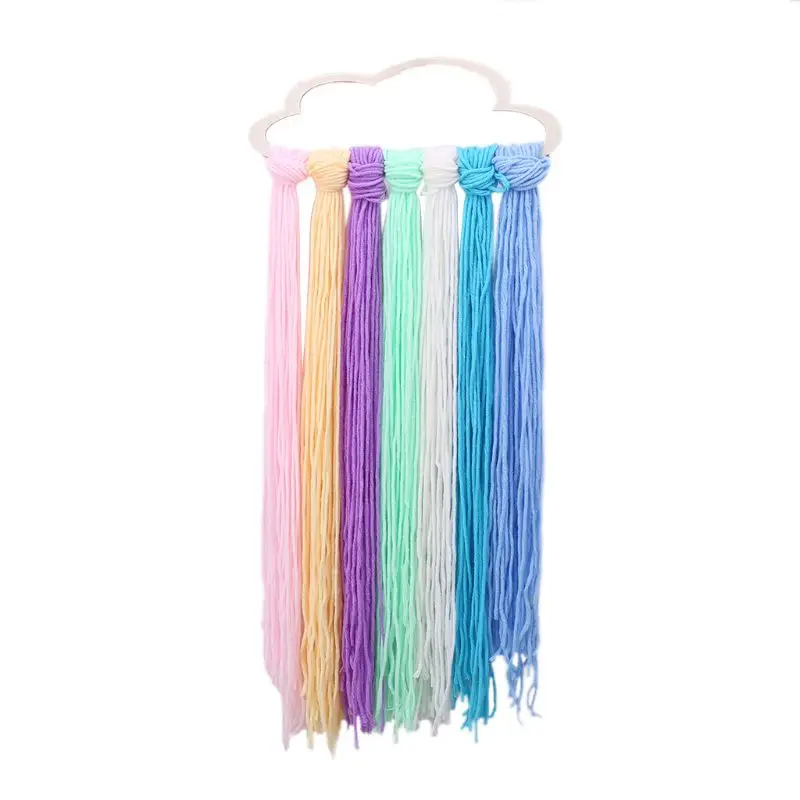 

Cloud Tassel Girls Baby Kids Hair Bow Clips Rope Holder Hanger Storage Organizer Wall Home Decor Handmade