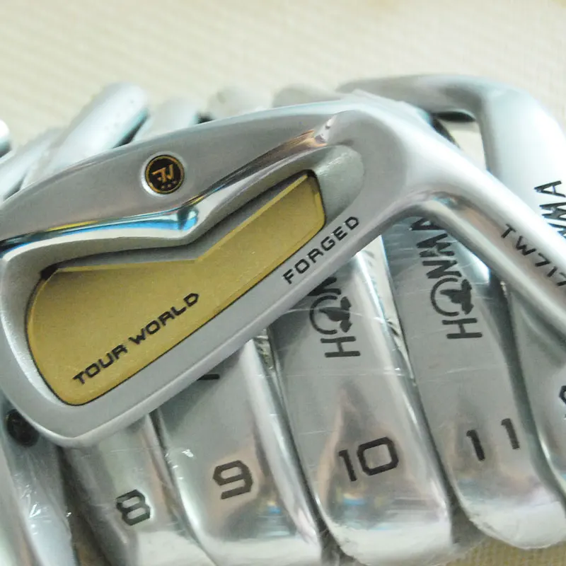 New Mens Golf heads HONMA TW717P Gold color Golf Irons head set