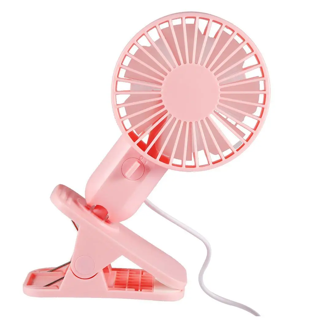 

Mini Clip Fan ABS Flexible Portable Double Layers Rotary Vane Fans Home Office Electric Air Cooling Ventilation For Summer Day
