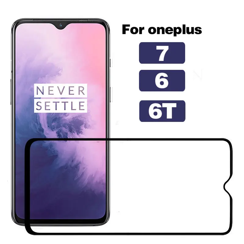 Закаленное стекло для Oneplus 7 защитная пленка экрана телефона 6 6T прозрачная - Фото №1