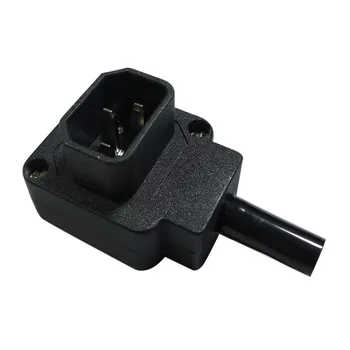 

10pcs IEC 320 C14 down elbow Assembly power socket detachable Rewiring AC power cord cable Computer plug Rewirable C14 Socket