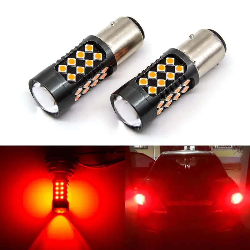 1 шт. Ba15d 1157 W21/5 W 30 SMD 3030 светодиодный Автомобильные стоп-сигналы 21/5 Вт DRL вождения
