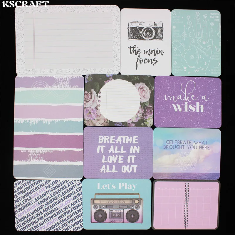

KSCRAFT 40pcs Live Your Life Double-side Printed Cardstock Die Cuts for Scrapbooking Happy Planner/Card Making/JournalingProject