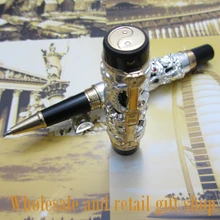 Jinhao дракон феникс тяжелый серебряный китайский классический клипса на удачу роликовая ручка