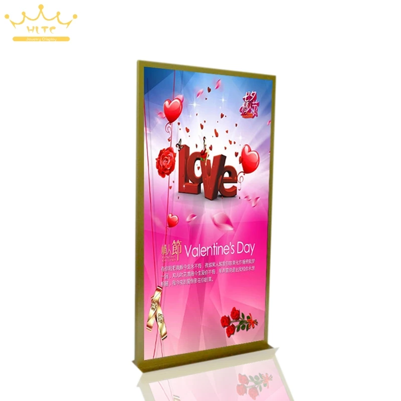 

High Quality Plating Plating Stainless Steel Jewelry Display showcase Display Stand Holder Jewelry Background Advertising