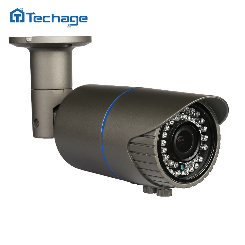 Techage H.265 4.0MP HD безопасности POE IP камера Крытый Открытый ИК Onvif P2P 2,8-12 мм варифокальный зум объектив CCTV камера видеонаблюдения