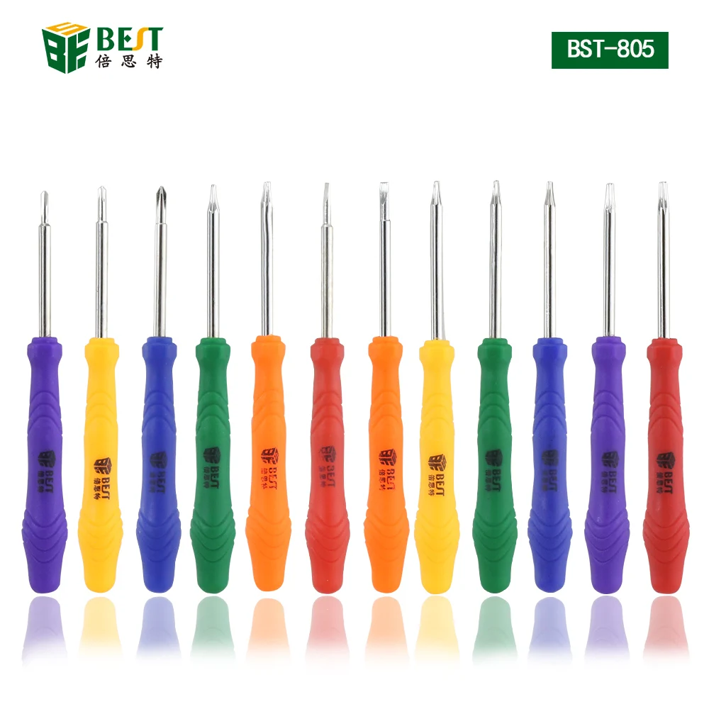 Screwdrivers 8pcs T2 T3 T4 T5 T6 Torx Phillps 2.0 Slotted Pentalobe 0.8 Screwdriver Set Opening Tool for Cell Phone Screwdriver (7)