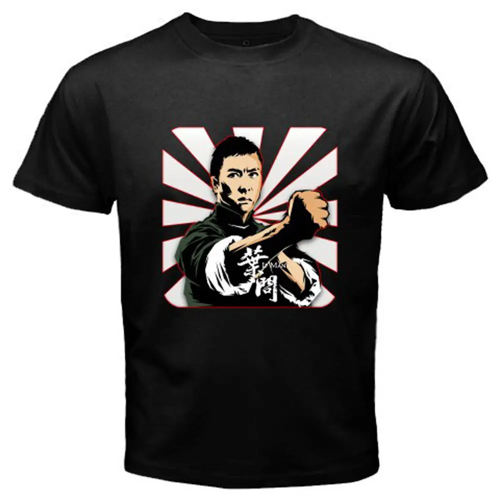 New IP MAN Wing Chun *DONNIE YEN Kung Fu Movie Men's Black T Shirt Size