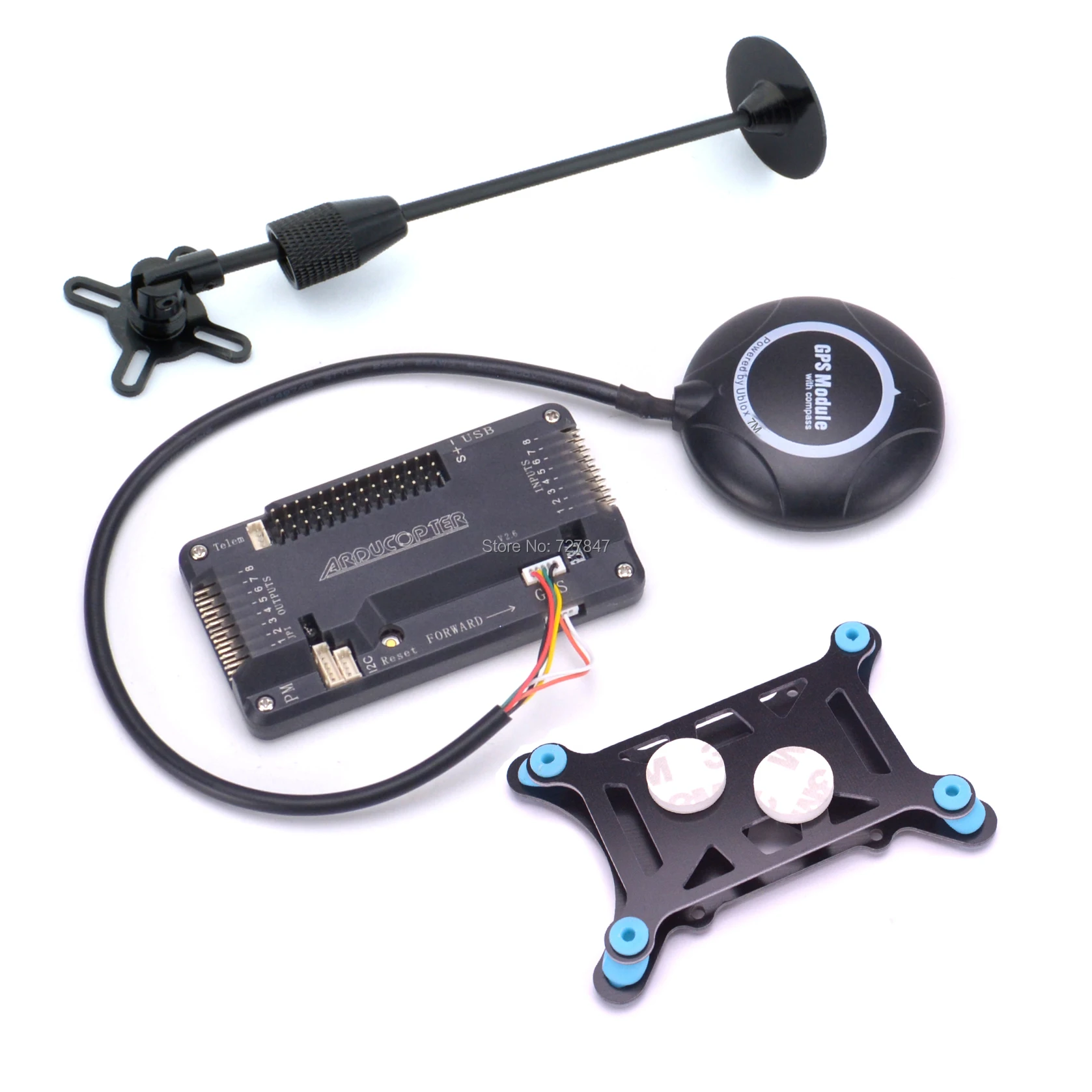 

APM2.8 APM 2.8 Multicopter Flight Controller +Anti-vibration Set Shock + 7M GPS + GPS Holder for F450 S500 S500 RC Quadcopter