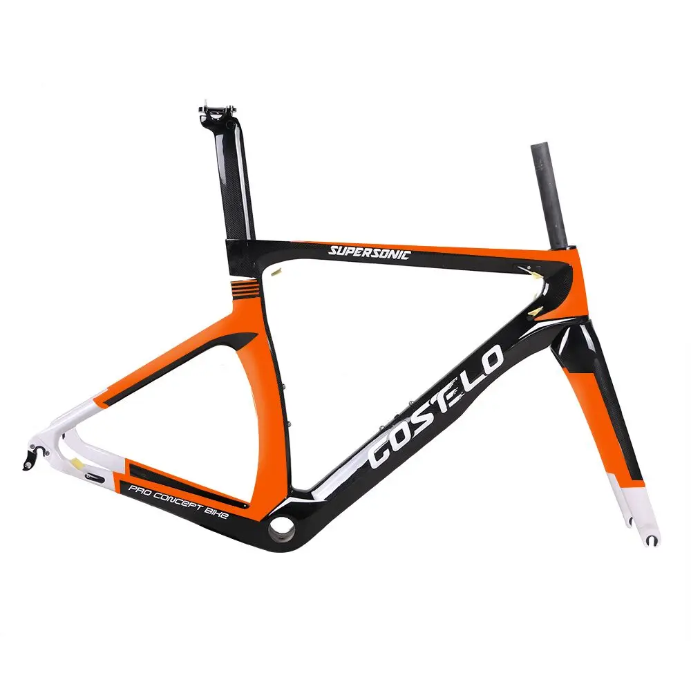 Excellent COSTELO NK1K full carbon road bike frame,fork headset clamp seatpost T1000 Carbon Road bicycle Frame free shipping 2 Excellent COSTELO NK1K full carbon road bike frame,fork headset clamp seatpost T1000 Carbon Road bicycle Frame free shipping 2