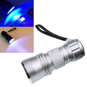 

Hot sale 21 LED UV Light 395-400nm LED UV Flashlight Torch lamp UV Adhesive Curing Travel Safety UV Detection