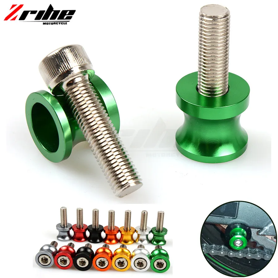 6 мм 8 10 Мотоцикл CNC алюминиевый маятник Катушки слайдер для Kawasaki ZX6R ZX10R Z750R Z1000 NINJA1000
