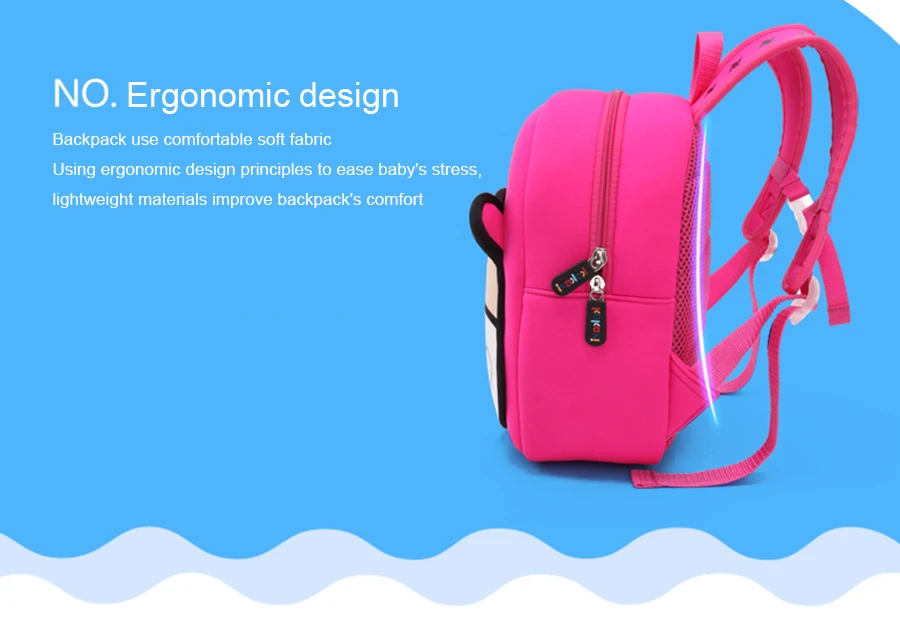 JKBW 3D Cartoon Backpacks Cute Cow Animals Shape Waterproof Neoprene School Bags for 2-8 Years Old Girls Boys Toddler Backpack (15)